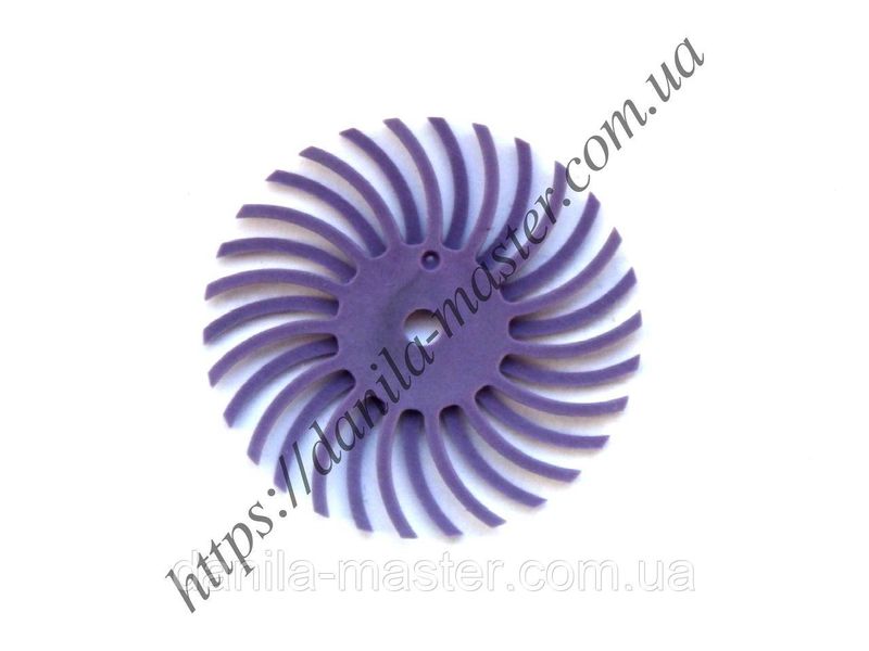 Щітка полірувальна пластикова фіолетова, фракція #600 (діам.25мм) 1351695756 фото