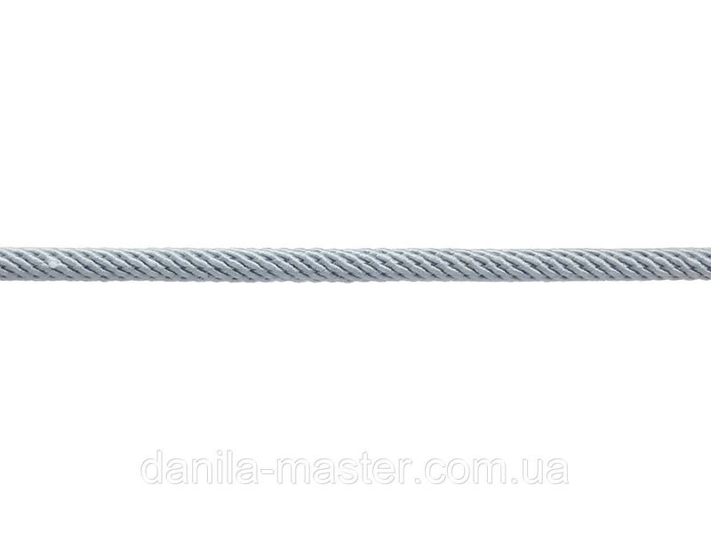 Шнур нейлоново-шелковый серый плетеный Milan 221 (d=3,0мм) 715484707 фото
