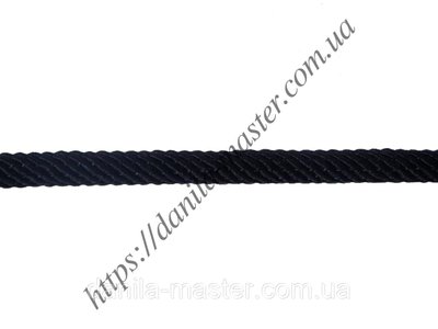 Шнур нейлоново-шовковий чорний плетений Milan 221 (d=2,5 мм) 692456758 фото
