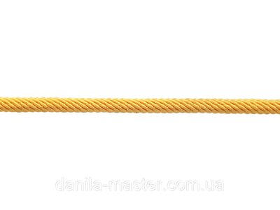 Шнур нейлоново-шовковий жовтий плетений Milan 221 (d=3,0мм) 692493170 фото