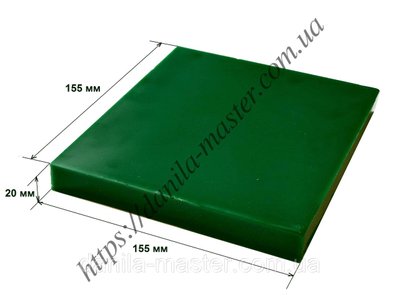 Модельный воск пластина продольная зеленая 155*155*20 мм 59960599 фото